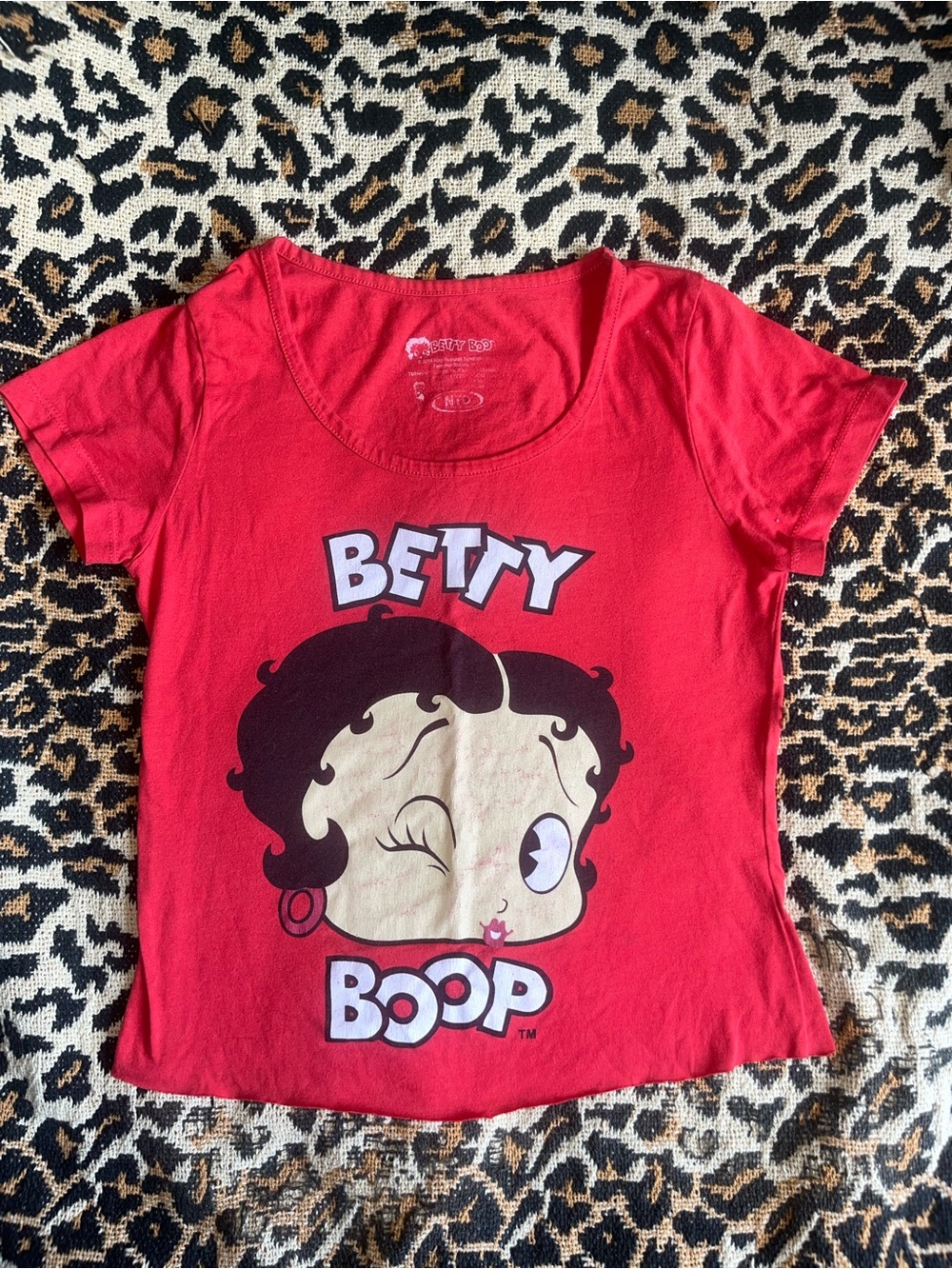 Betty Boop Red Short-Sleeve Graphic Tee